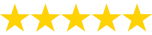 5 star ratings on Amazon